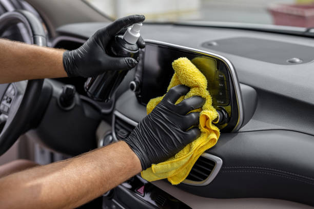 Professional dashboard cleaning
